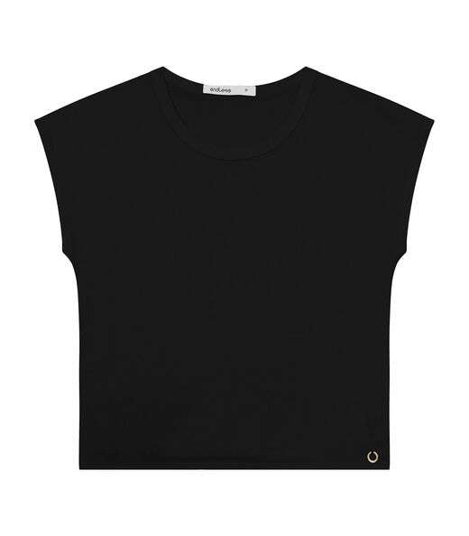 Blusa De Viscotorcion Básica Feminina Endless Preto