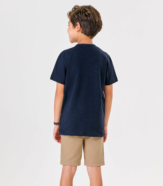 Conjunto Infantil Camiseta Com Bermuda Trick Nick Azul