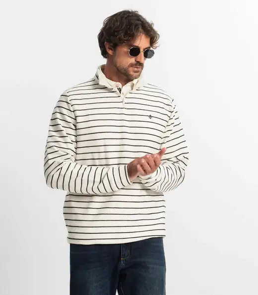 Image_Blusão Masculino Moletinho Listrado Diametro Bege