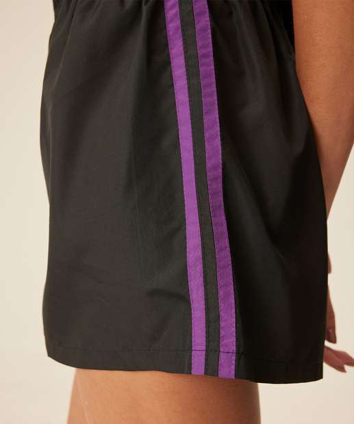Kit 2 Shorts Feminino Fitness Faixas Marisa