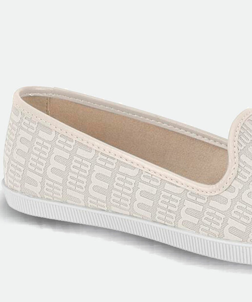 Sapatilha Feminina Slipper Bico Redondo Estampada Moleca