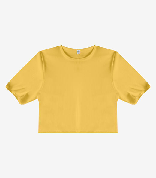 Blusa Feminina Em Tecido Henera Infinita Cor Amarelo