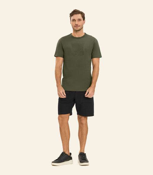 Image_Camiseta Masculina em Meia Malha Diametro Verde