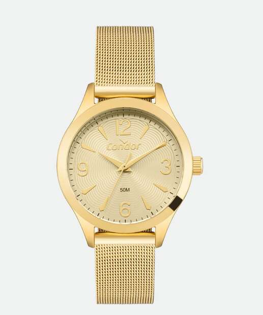 Kit Relógio Feminino Condor CO2035NWVK4X Dourado