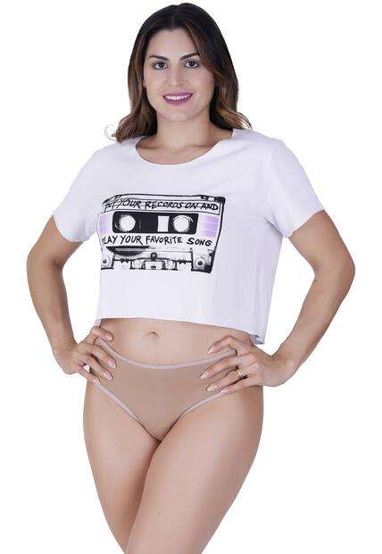 Calcinha Ternura Microfibra Concept Lingerie Bege