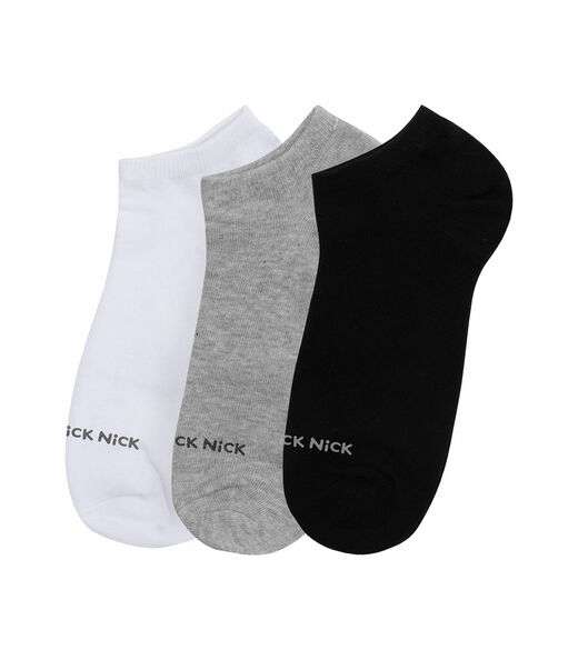 Image_Kit 3 Pares De Meia Soquete Lisas Trick Nick Unica