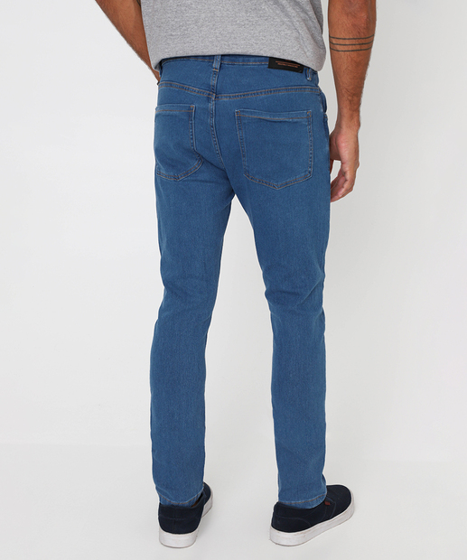 Calça Masculina Jeans Skinny Jezzian Azul