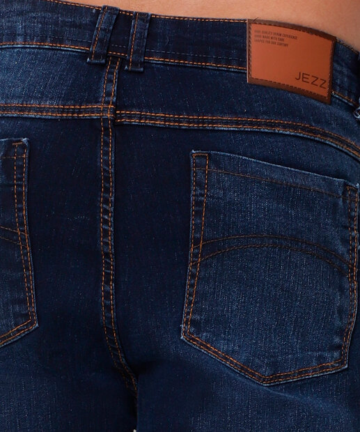 Calça Masculina Jeans Reta Bolsos 