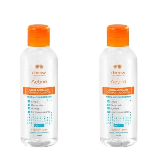 Image_Kit com 2 Unidades de Água Micelar Facial de Limpeza Darrow Actine 100ml