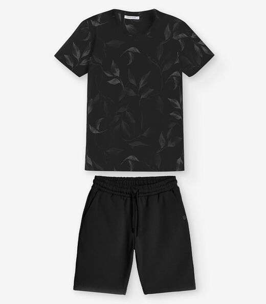 Image_Conjunto Camiseta com Bermuda Menino Trick Nick Preto
