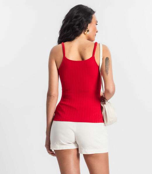 Blusa Feminina De Alça Seletc Vermelho