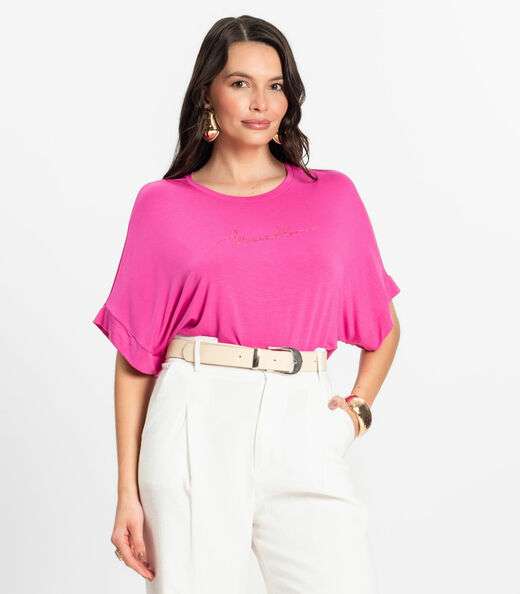 Image_Blusa Feminina em Viscotorcion Rovitex Rosa