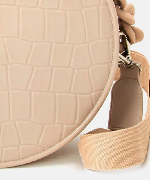 Bolsa Feminina Transversal Textura Croco Corrente You Jelly