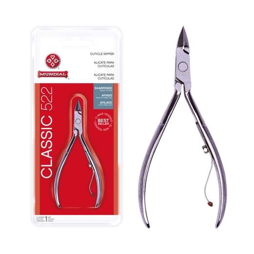 Kit 3 Alicates Cutícula Mundial 522 Classic Afiado Best Seller