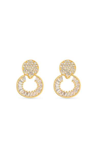 Image_Brinco Semijoia Dourado Cravejado com Micro Zircônias Cristal