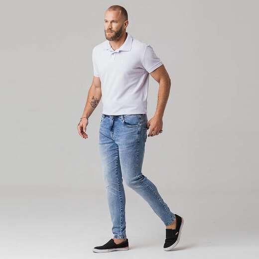 Calça Jeans Super Skinny Masculina Zune