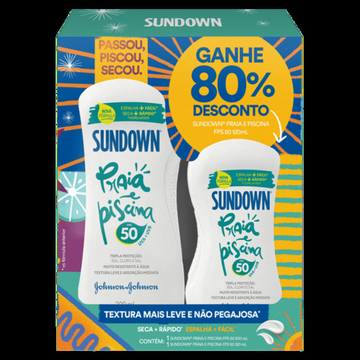 Image_Kit Protetor Solar Sundown Praia e Piscina FPS50 200ml e 120ml