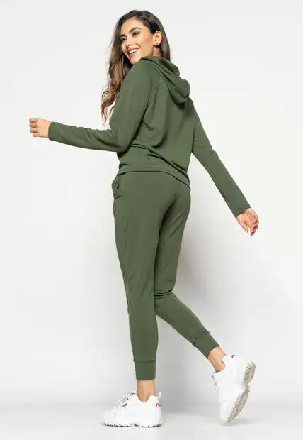 Kit 2 Calças  Comfy Jogger  Moletinho Preta e Verde