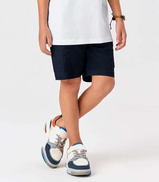 Bermuda Menino Linho Trick Nick Azul