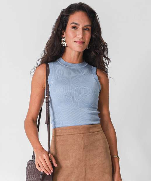 Image_Blusa Regata Feminina Lisa Marisa Azul