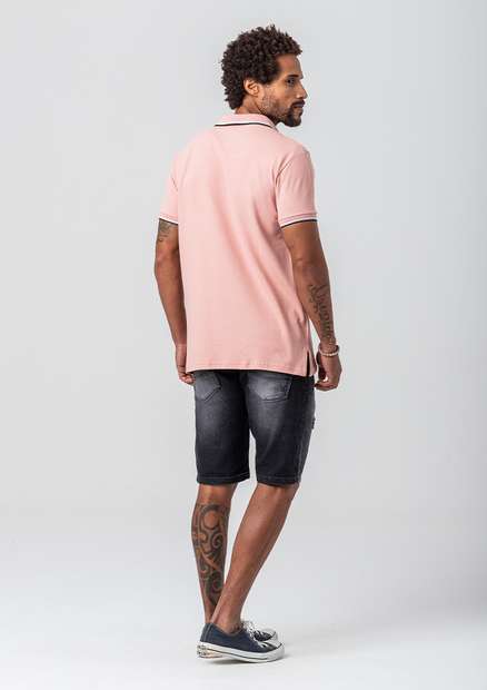 Camiseta Polo Rock e Soda Masculina