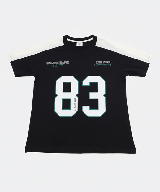 Image_Camiseta Juvenil College Manga Curta Marisa Tam 10 a 16 Preto