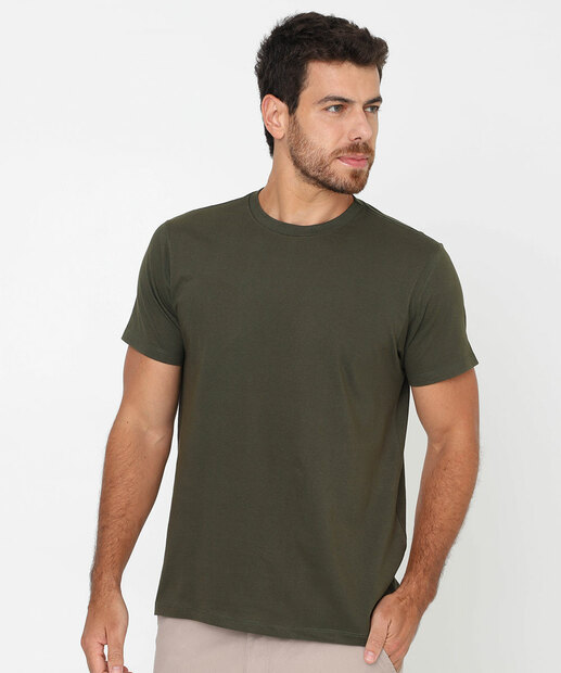 Image_Camiseta Masculina Básica Marisa Verde