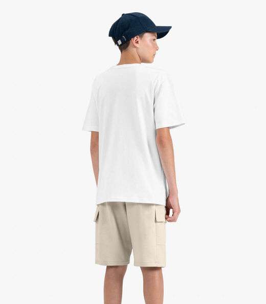 Bermuda Juvenil Masculino em Moletom Sarjado Minty Bege