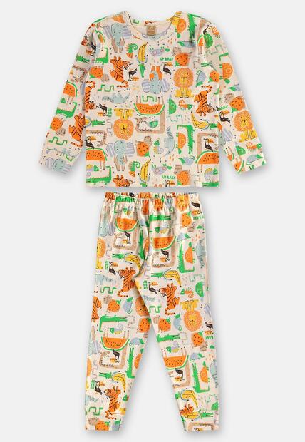 Pijama Longo Infantil Unissex Suedine Up Baby