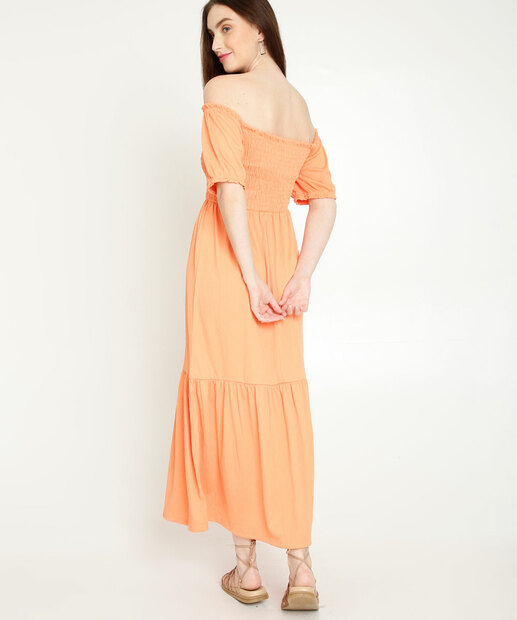 Vestido Midi Feminino Ciganinha Laxtex Marisa 