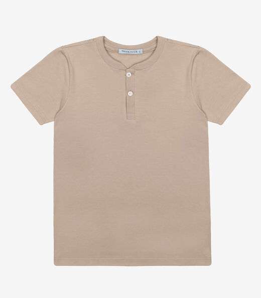 Camiseta Infantil Masculino Cotton Leve Trick Nick Marrom