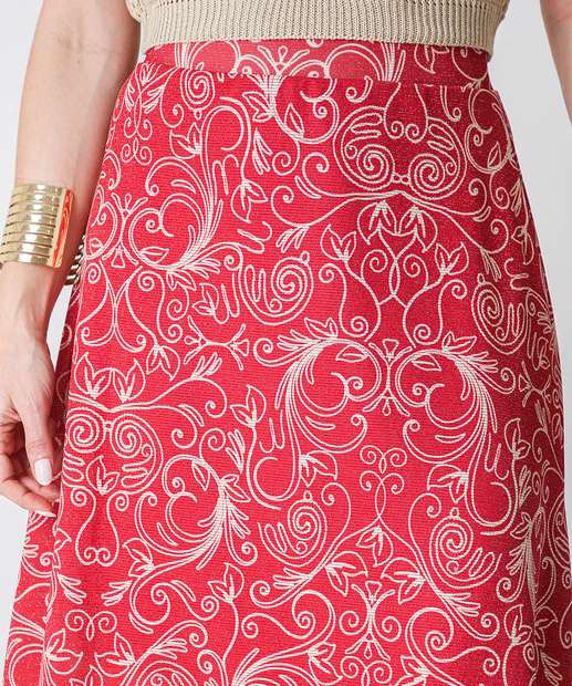 Saia Midi Estampada Marisa