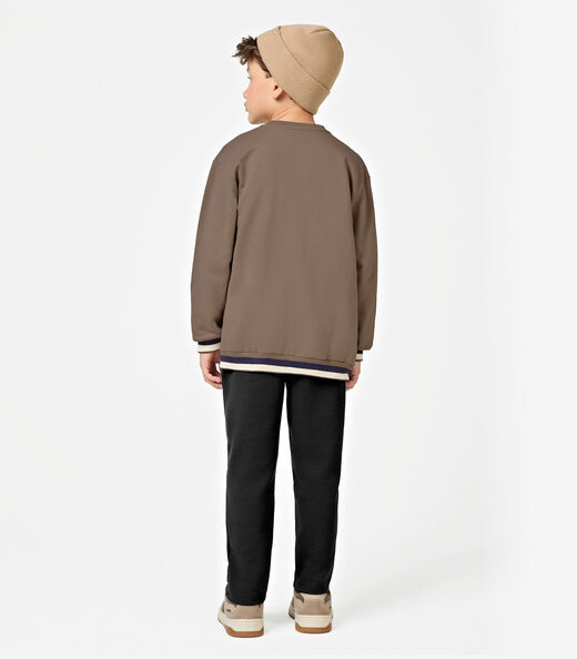 Conjunto Jaqueta com Calça Masculino Trick Nick Marrom