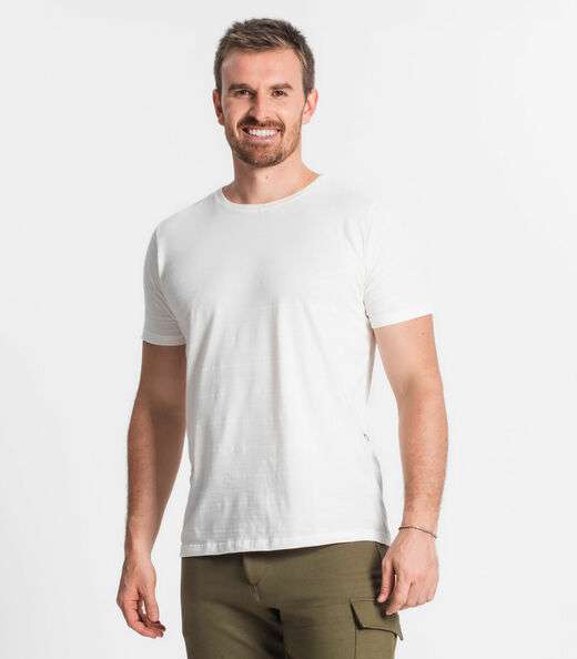 Image_Camiseta Masculina Meia Malha Maquinetada Diametro Bege