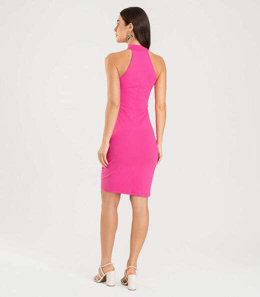 Vestido Feminino em Cotton Infinita Cor Rosa