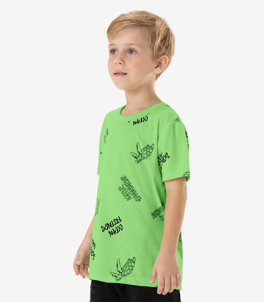 Camiseta Infantil Masculina Rovi Kids Verde