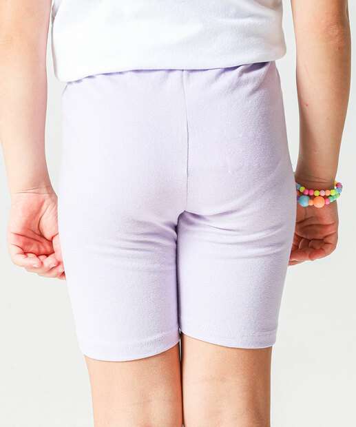 Bermuda Infantil Ciclista Hello Kitty a 10 Lilás