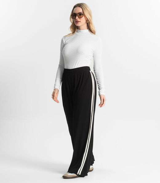 Calça Pantalona Feminina Endless Preto