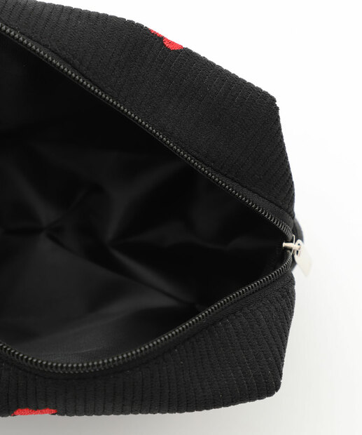 Necessaire Bordado Coração Marisa Preto
