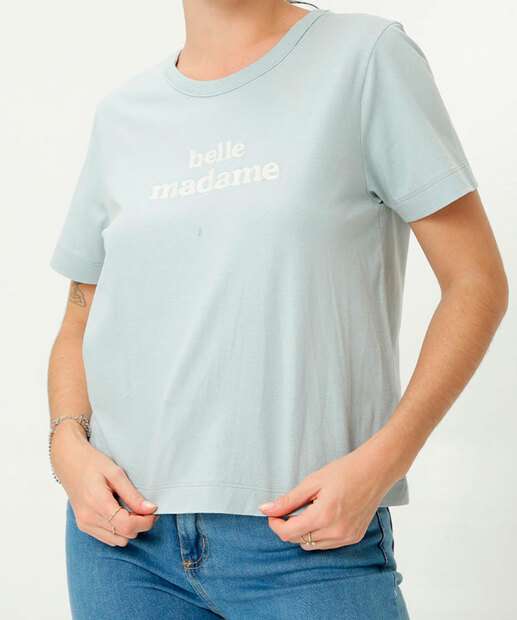 Image_Blusa Feminina Estampa Frase Manga Curta Marisa  