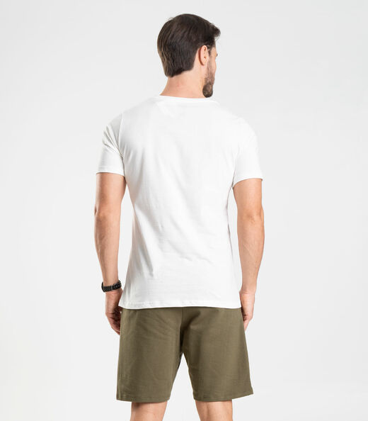 Bermuda em Moletom Masculina Diametro Verde