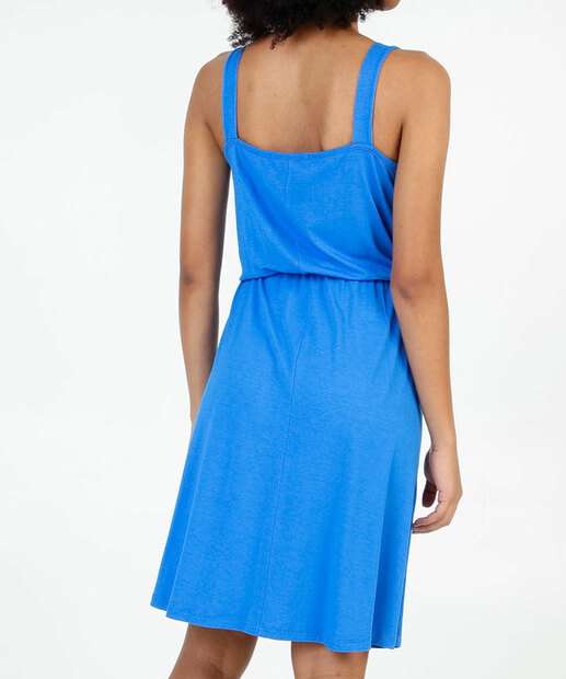 Vestido Feminino Transpassado Viscolycra Alças Largas 