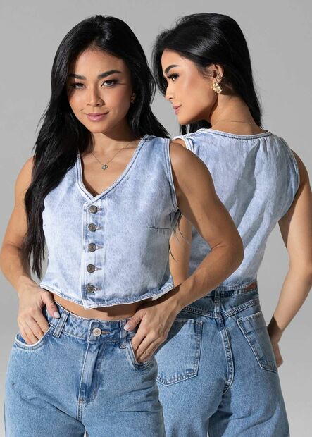 Colete Jeans Sawary - 282809