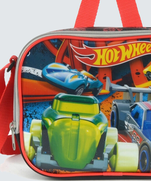 Lancheira Infantil Estampa Hot Wheels Luxcel 