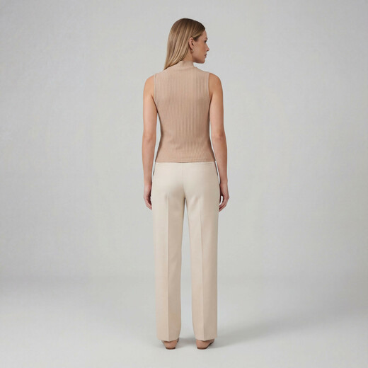 Regata Feminina Ribana Canelada Infinita Cor Marrom