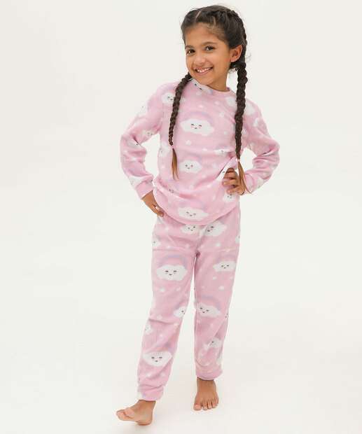 Pijama Infantil Nuvens Marisa Tam 4 a 12