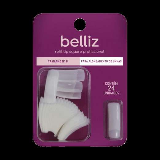 Image_Unhas Belliz Refil Tip Square Tam. 6