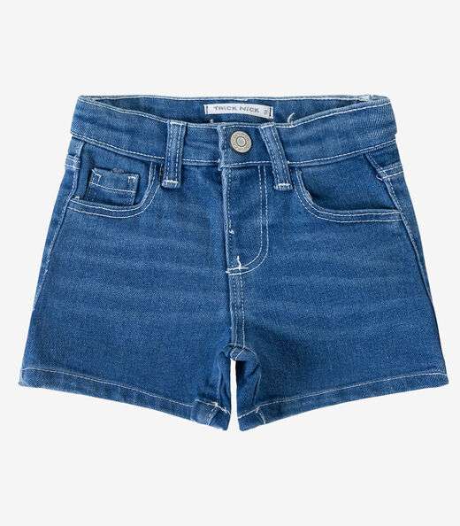 Short Infantil Jeans Com Bolsos Select Azul