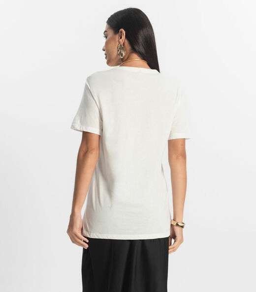 Camiseta Básica Unissex Rovitex Bege