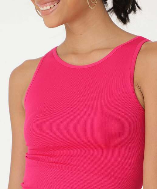 Blusa Cropped Feminina Canelada Marisa